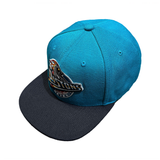  DETROIT PISTONS HAT CAP SNAP BLUE MITCHELL & NESS NBA BASKETBALL 