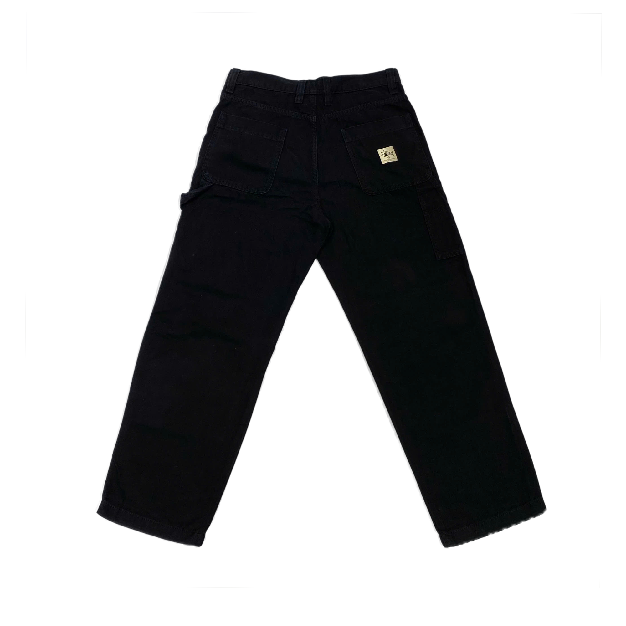  STUSSY DOUBLE KNEE WORK PANT BLACK 