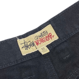  STUSSY DOUBLE KNEE WORK PANT BLACK 