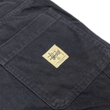  STUSSY DOUBLE KNEE WORK PANT BLACK 