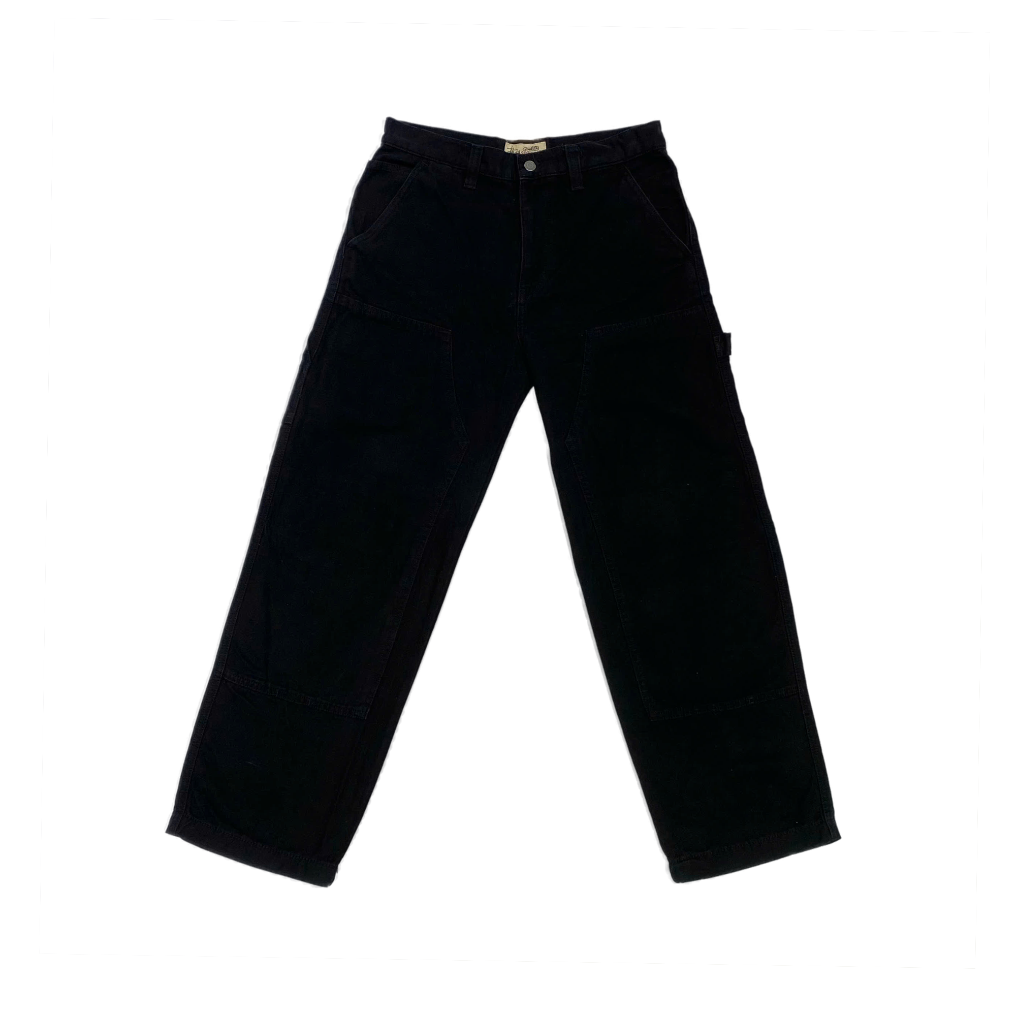  STUSSY DOUBLE KNEE WORK PANT BLACK 