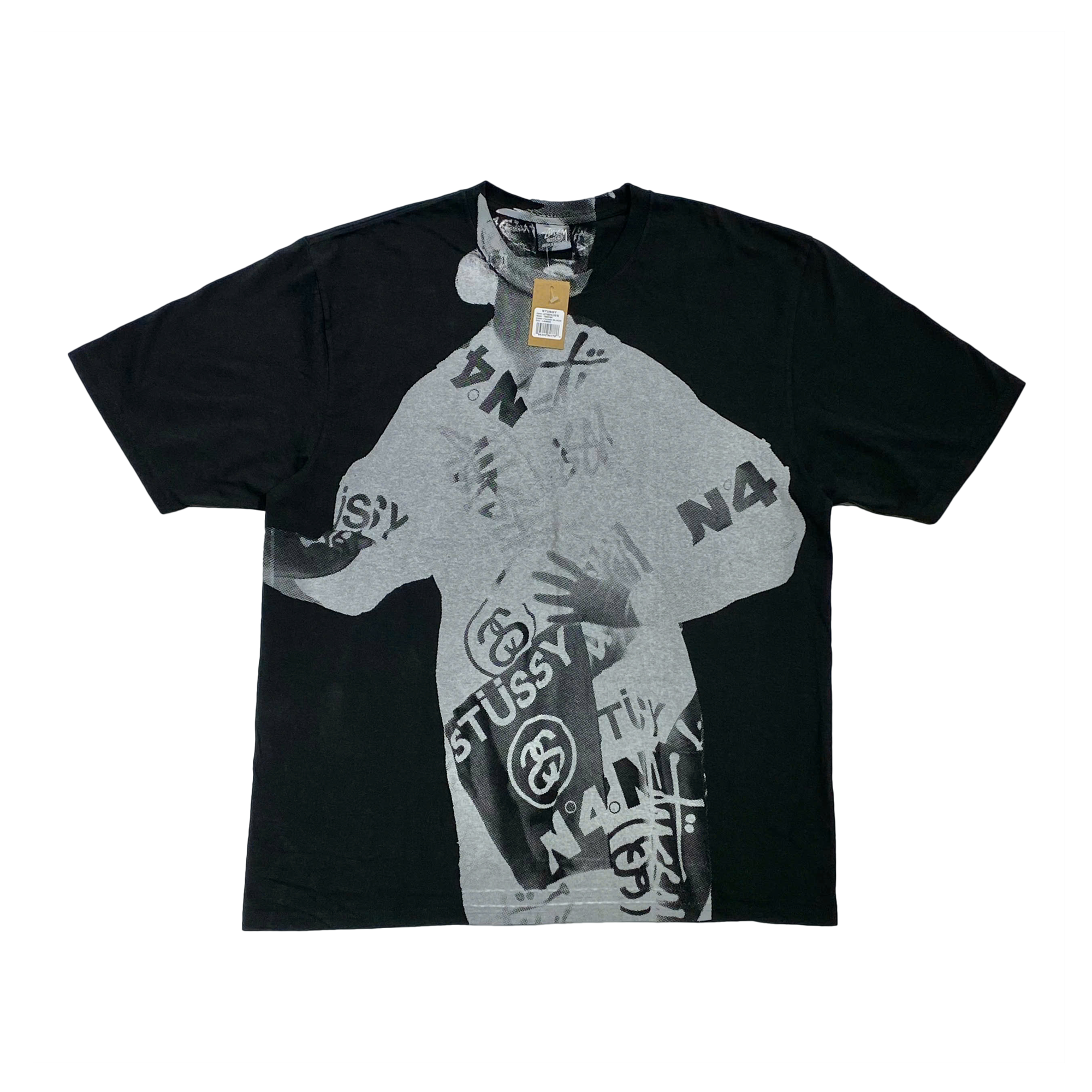  STUSSY PARIS TEE FADED BLACK 