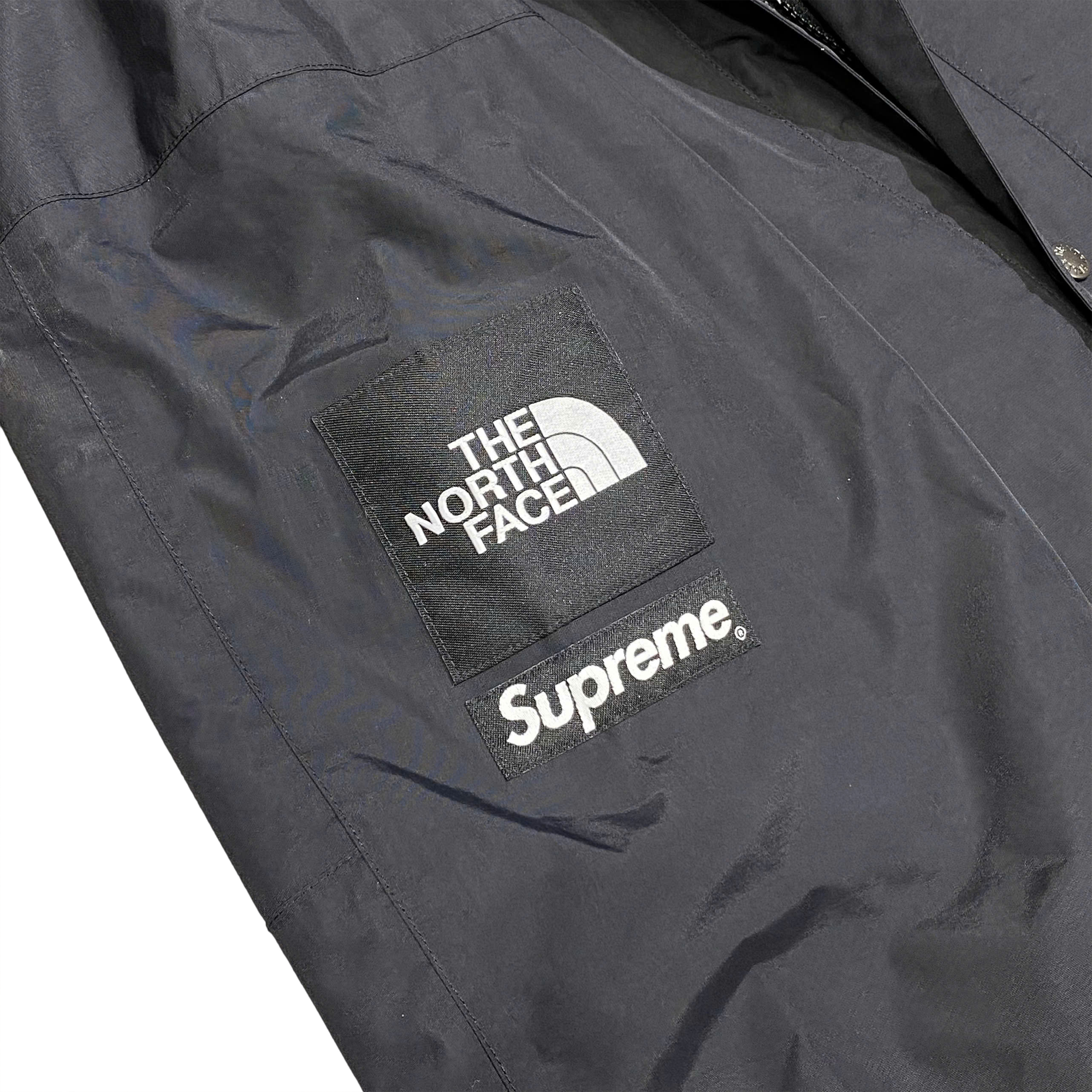  THE NORTH FACE SUPREME BLACK SKULL PRINT MOUNTAIN PARKA JACKET 