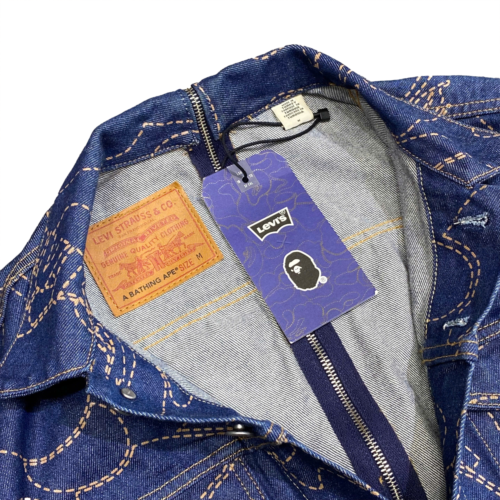  BAPE X LEVI DENIM JACKET 