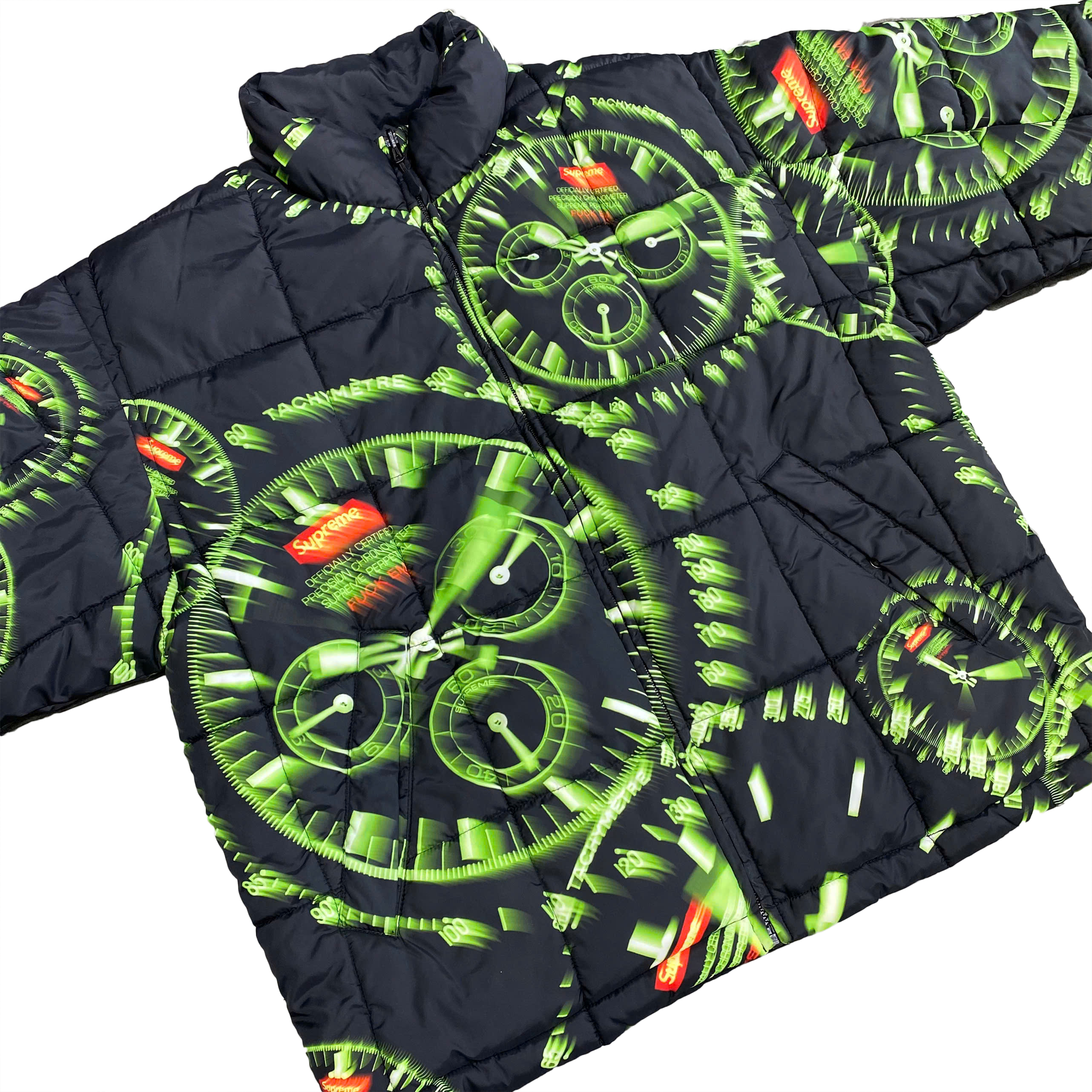  SUPREME WATCHES REVERSIBLE PUFFY JACKET 