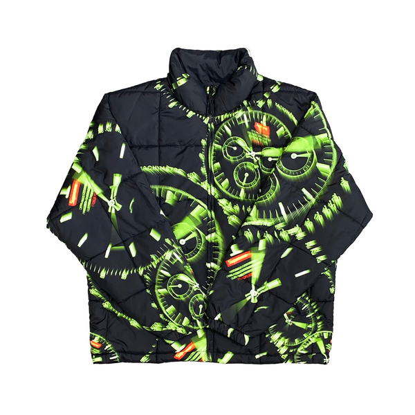  SUPREME WATCHES REVERSIBLE PUFFY JACKET 