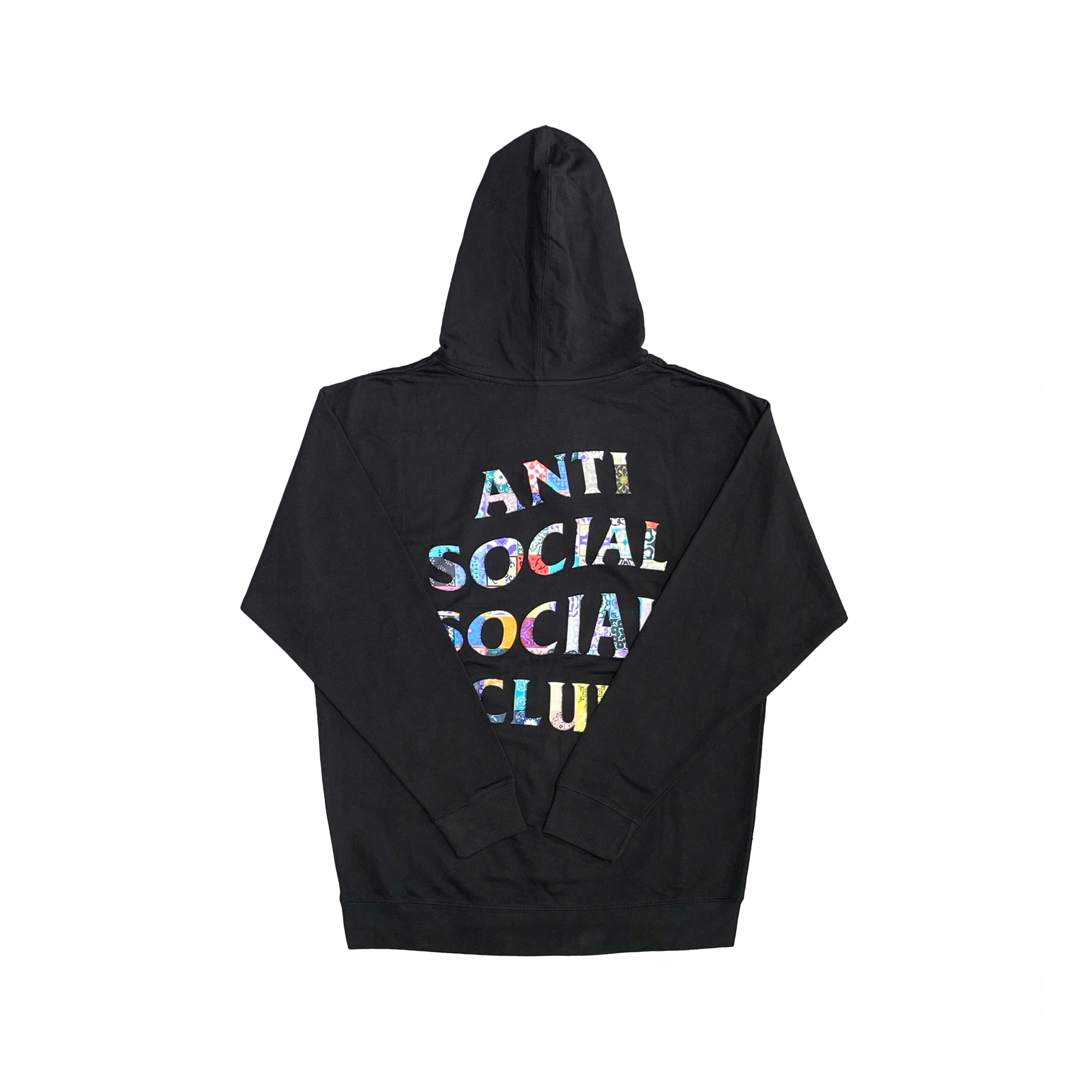  ANTI SOCIAL SOCIAL CLUB PULLOVER HOODIE PAISLEY PRINT 