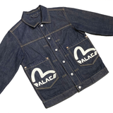  PALACE X EVISU DICE DENIM JACKET 