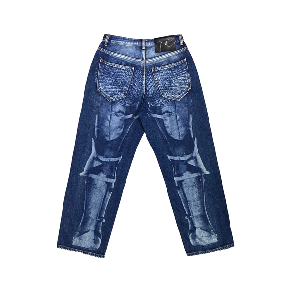  THUG CLUB ADD TO WISHLIST WARRIOR DENIM LASER PANTS 