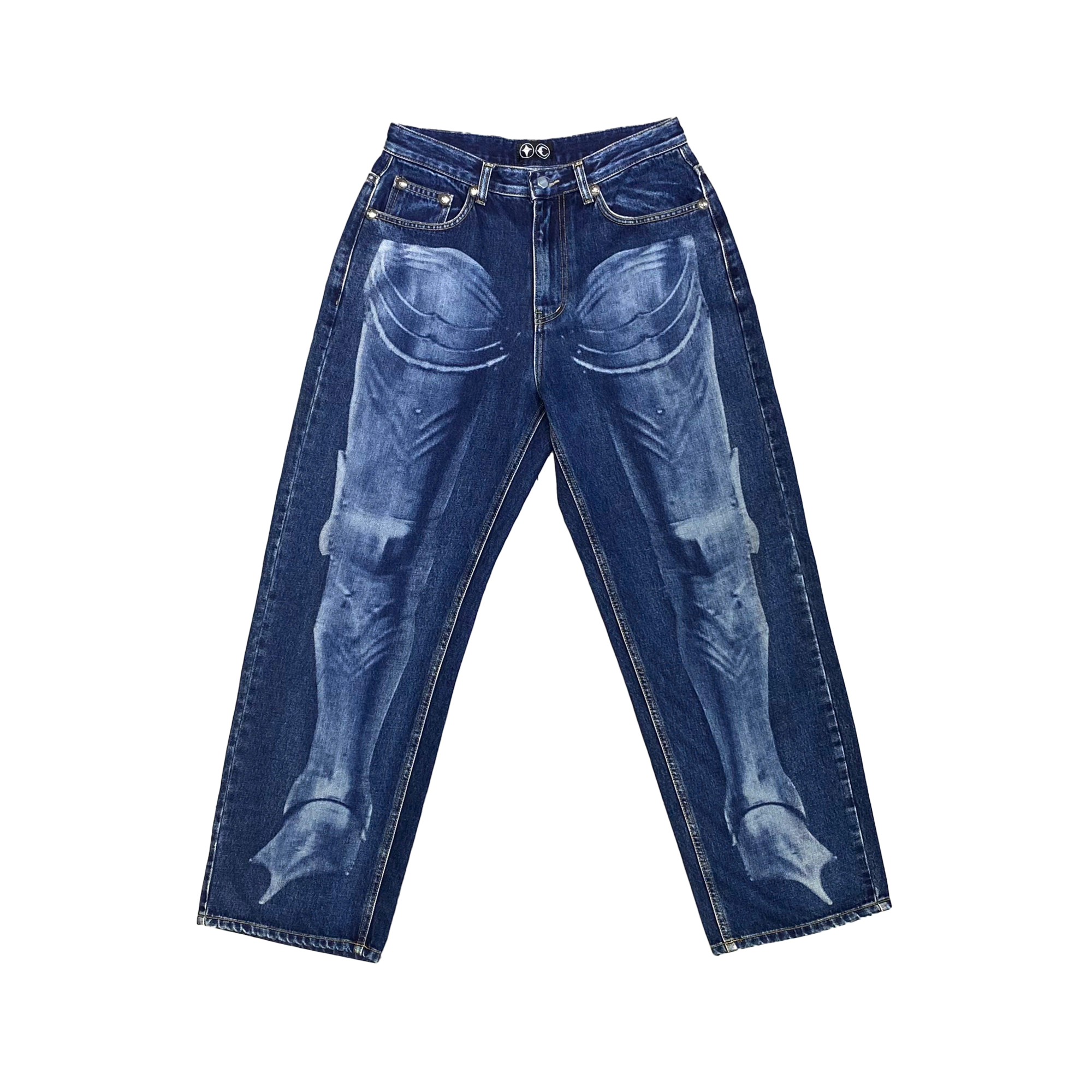  THUG CLUB ADD TO WISHLIST WARRIOR DENIM LASER PANTS 
