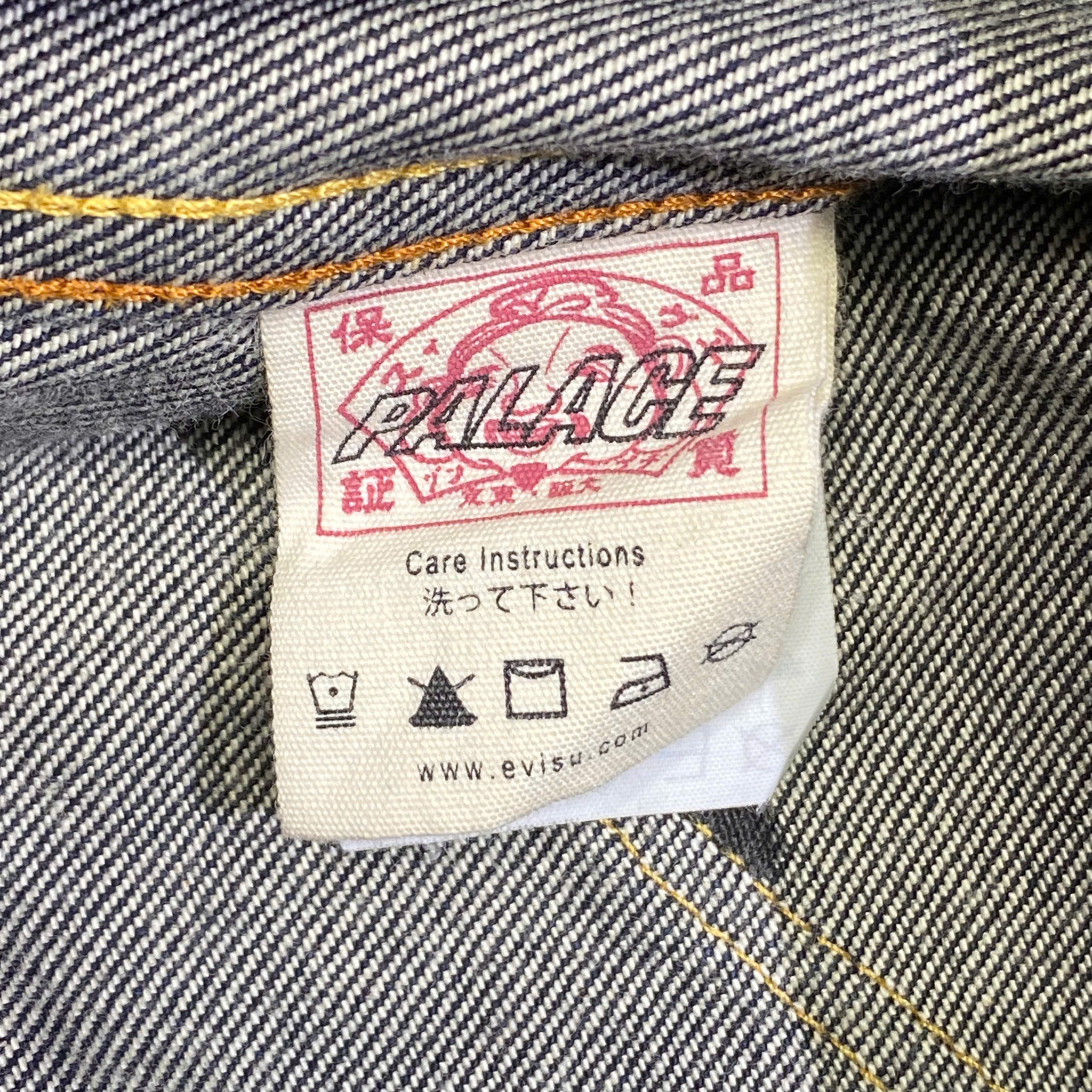  PALACE X EVISU DICE DENIM JACKET 