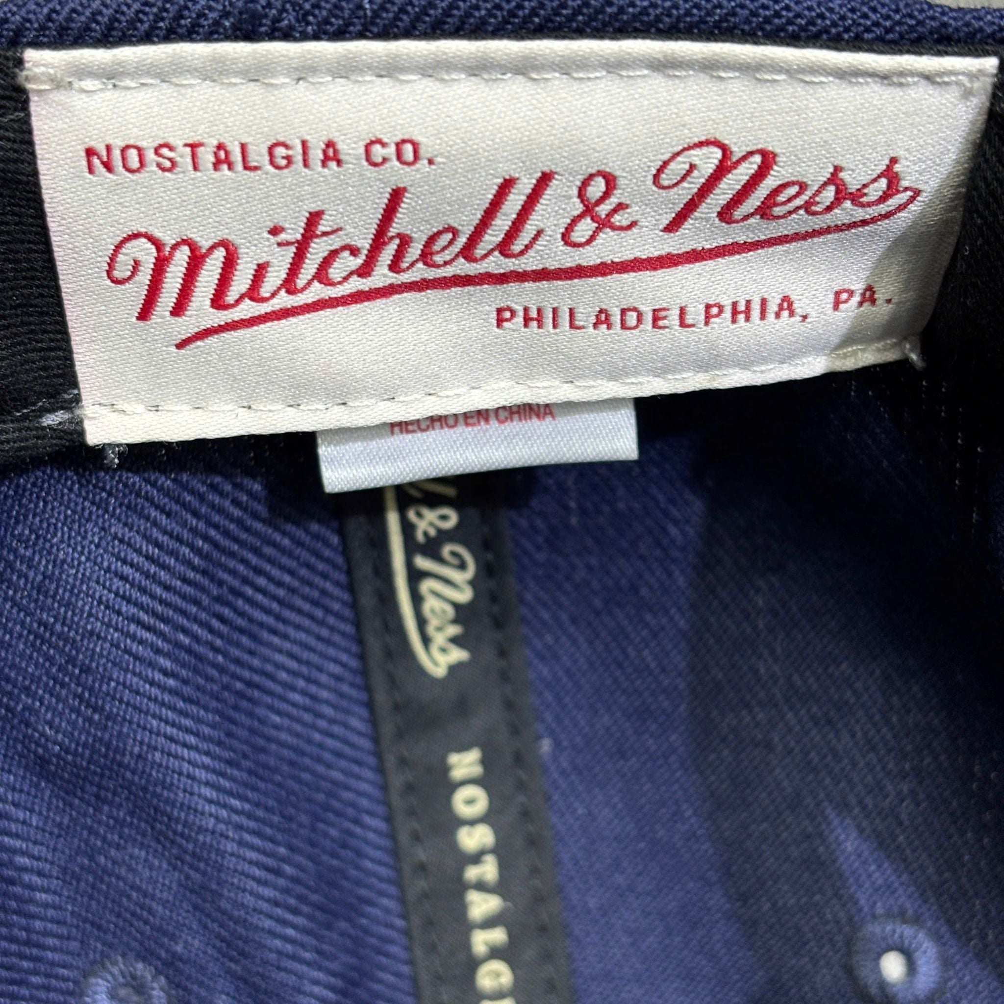  MITCHELL & NESS NBA GOLDEN STATE WARRIORS HWC THROWBACK THUNDER SNAPBACK HAT 