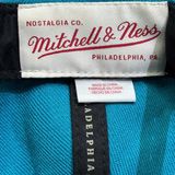  DETROIT PISTONS HAT CAP SNAP BLUE MITCHELL & NESS NBA BASKETBALL 