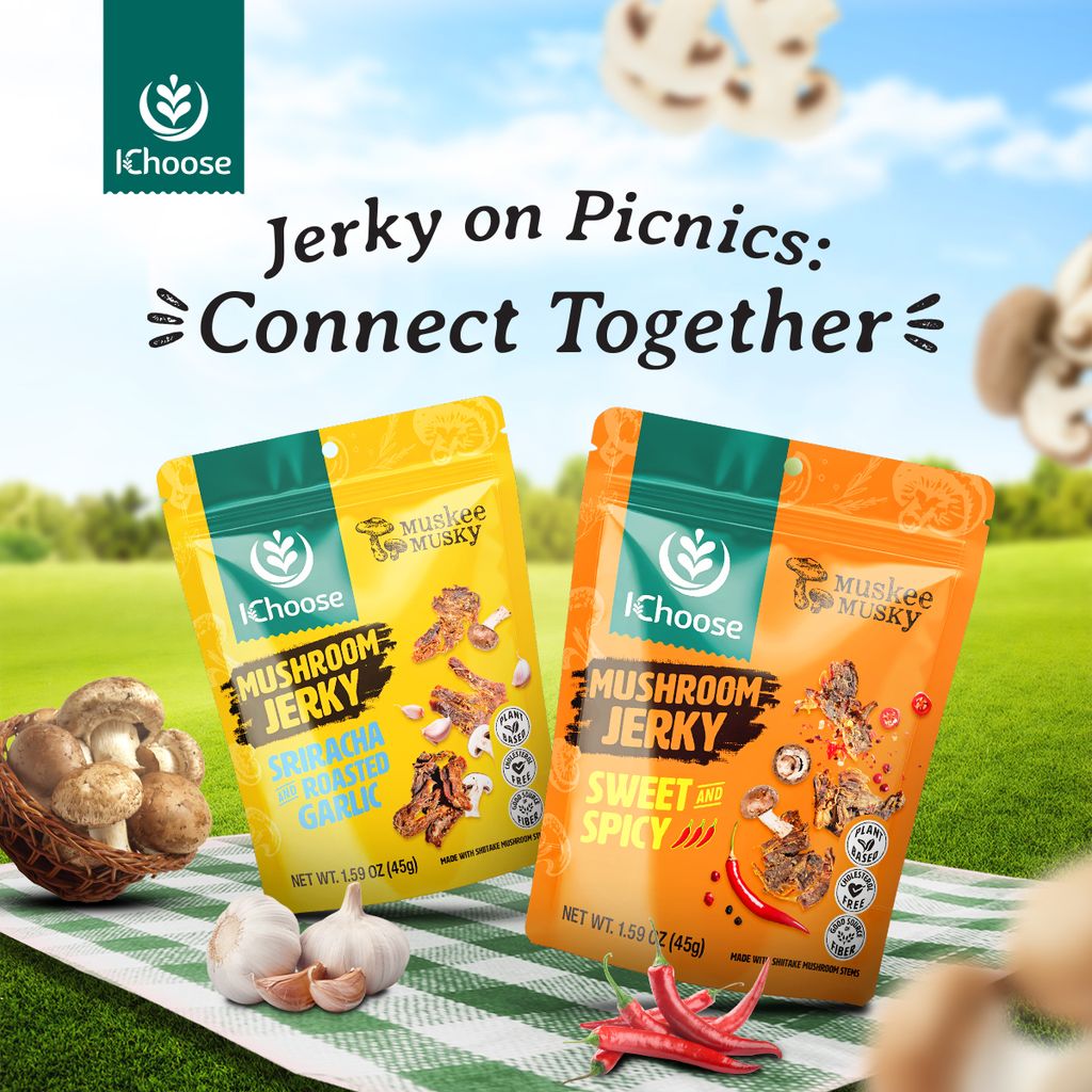 IChoose Muskee - COMBO 2 gói nấm sấy mềm Muskee 45 gram