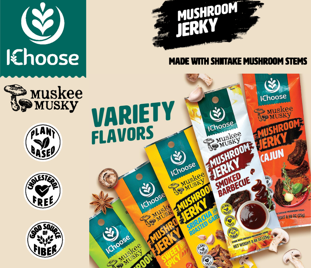 IChoose Muskee - Nấm sấy mềm Muskee 25 gram - vị Barbecue