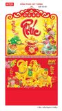  Lịch lò xo giữa gắn bộ số -  37 x 68cm - In Quảng Cáo Theo Yêu Cầu 