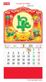  Lịch lò xo giữa gắn bộ số -  37 x 68cm - In Quảng Cáo Theo Yêu Cầu 