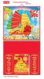  Lịch lò xo giữa gắn bloc (bìa) -  37 x 68cm - In Quảng Cáo Theo Yêu Cầu 
