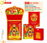 HT7 - Lịch Bloc Cực Đại 2027 Đinh Mùi - Chiêu Tài Tấn Bảo (25x35 cm) - HOA KHAI HỒNG PHÚC - In Quảng Cáo Logo Theo Yêu Cầu 