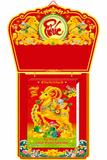 HT8 - Lịch Bloc Cực Đại 2027 Đinh Mùi - Hồng Phúc Cát Tường (20x30 cm) - HỒNG PHÚC CÁT TƯỜNG - In Quảng Cáo Logo Theo Yêu Cầu 