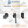  Bộ 3 hỗ trợ đi dây HyperWork Velrco, quấn dây cáp siêu gọn cho bàn làm việc, cố định dây điện, cáp sạc gọn gàng 