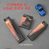  Bộ 3 hỗ trợ đi dây HyperWork Velrco, quấn dây cáp siêu gọn cho bàn làm việc, cố định dây điện, cáp sạc gọn gàng 