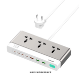  Trạm sạc cao cấp để bàn 2500W sạc nhanh GaN 100W LNDIO SC3 kiêm ổ cắm 