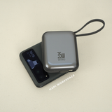  Sạc dự phòng siêu nhỏ gọn WiWU Galaxy Pro 10.000mAh 35W 2 cáp tích hợp 