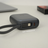  Sạc dự phòng siêu nhỏ gọn WiWU Galaxy Pro 10.000mAh 35W 2 cáp tích hợp 