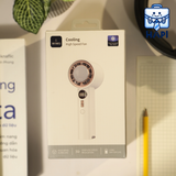  Quạt cầm tay mini WiWU Cooling High Speed Fan Wi-FS016: Thiết kế sang trọng, có sò lạnh, tốc độ gió cao 