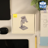  Giá đỡ tablet Baseus BS-LVN051-TB-GY chất liệu kim loại, có thể xoay 360 độ, điều chỉnh linh hoạt 