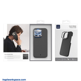  Ốp Lưng WiWU Aramid Armor siêu mỏng tích hợp giá đỡ cho iPhone 16promax 