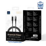  Cáp sạc WiWU Aramid Fiber Warriors chất liệu siêu bền, có màn hình 