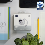  Củ sạc WiWU Cute Gan 65W kèm cáp rút Type-C 70cm 