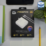  Củ sạc GaN Pisen Pro Ultra 140W PD3.1 3 cổng sạc 