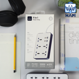  Ổ điện WiWU Power Strip PS524 20W GaN 11-in-1 Wi-S006, đa chức năng 