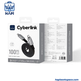  Cáp sạc WiWU Cyberlink sợi dẹt bọc dù, dây từ tính 