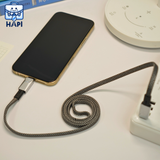  Cáp sạc WiWU Cyberlink sợi dẹt bọc dù, dây từ tính 