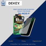  Kính cường lực chống nhìn trộm iPhone Dekey Master Glass 3D Sentery Privacy For iPhone DK-MG3S-P: Cứng cáp, bảo vệ thiết bị 