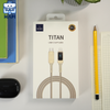  Cáp sạc WiWU Titan C to Lightning Wi-C038, siêu bền, PD30W, có màn hiển thị 