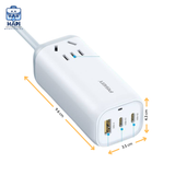  Ổ cắm đa năng Pisen Quick PS-ZY2213-2CA20W: Công suất 2500W, tích hợp sạc nhanh 20W 