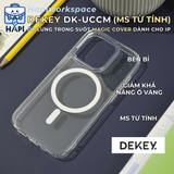  Ốp lưng trong suốt có vòng Magsafe cho iphone 12/13/14/15/16/17 series Dekey Magic Cover Ultra 