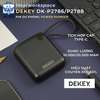  Pin Dự Phòng DEKEY DK-P2786/P2788 Power Pioneer 10.000/20.000mAh 22.5W USB-C/USB-C+USB-A PD, cáp Type-C, màn hình 