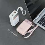  Sạc dự phòng Điện thoại/ Laptop nhỏ 12.000mAh 65W WiWU PLUS sẵn cáp C 