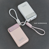  Sạc dự phòng Điện thoại/ Laptop nhỏ 12.000mAh 65W WiWU PLUS sẵn cáp C 