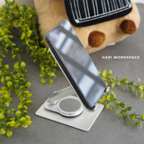  Giá đỡ điện thoại/ máy tính bảng WiWU ZM107 nhôm CNC, xoay 360 độ 