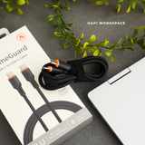  Cáp sạc chống cháy nổ WiWU FLAMEGUARD dây bện siêu bền 