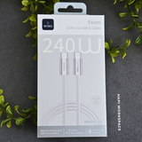  Cáp sạc C to C 240W sạc nhanh chuẩn PD 3.1 WiWU ESSEN 
