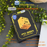  Củ sạc 35W Pisen Mecha 2 cổng C, chân sạc dẹt chuẩn US có thể gập gọn 