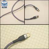  Cáp sạc WiWU Concise 3-in-1 100W WI-C033, combo 3 cáp, bọc dù 